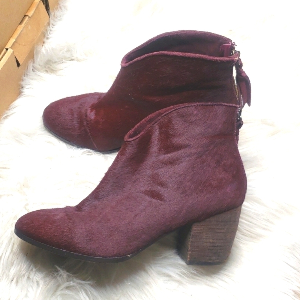 REVOLVE Cynthia Vincent Dane Hair on Calf Bootie 8.5